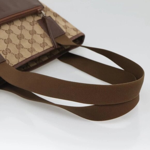 GUCCI GG Canvas Tote Bag Beige 019 0402 Auth 132112 - Picture 7 of 16